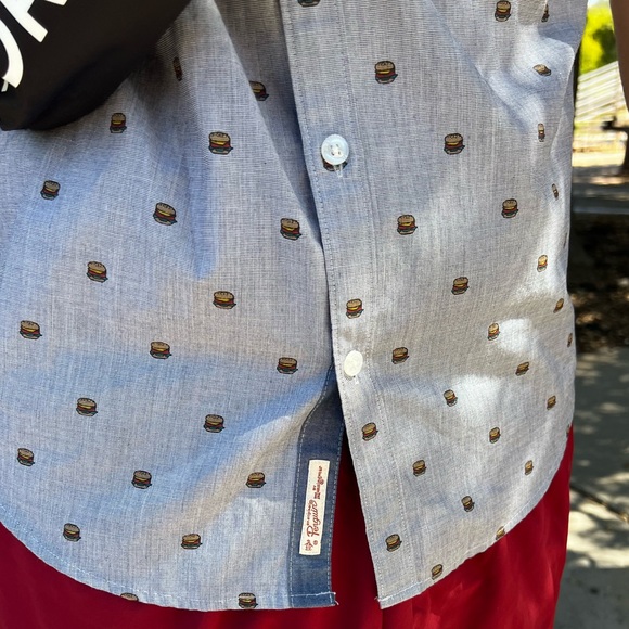 ORIGINAL PENGUIN MEN MUNSING WEAR HAMBURGER BUTTON DOWN SHIRT HERITAGE SLIM FIT - Picture 14 of 16